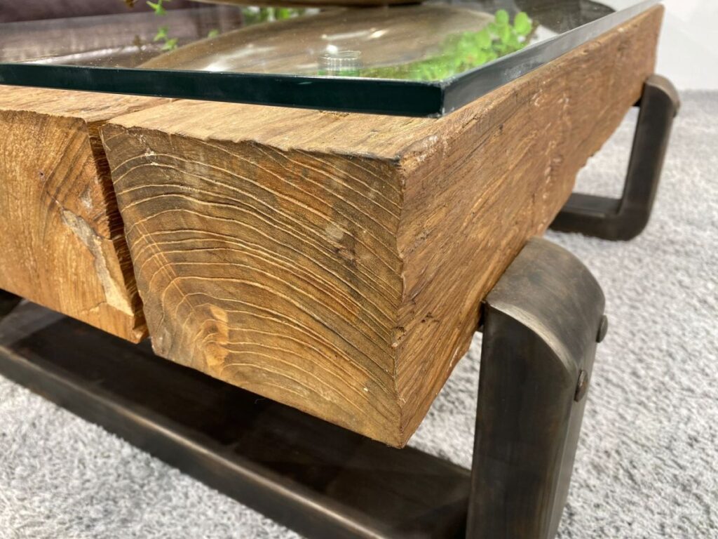 Couchtisch eckig,... hier kommt die Serie "Blocks" Massivholz Wohnzimmertisch 120 x 80 cm
