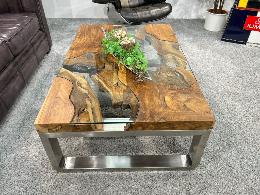 Holz Couchtisch rustikal