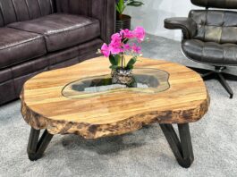 Wohnzimmerideen: Der Wohnzimmertisch „Atoll“ aus Holz Woonkamerideeën van hout :: De salontafel "Atoll"