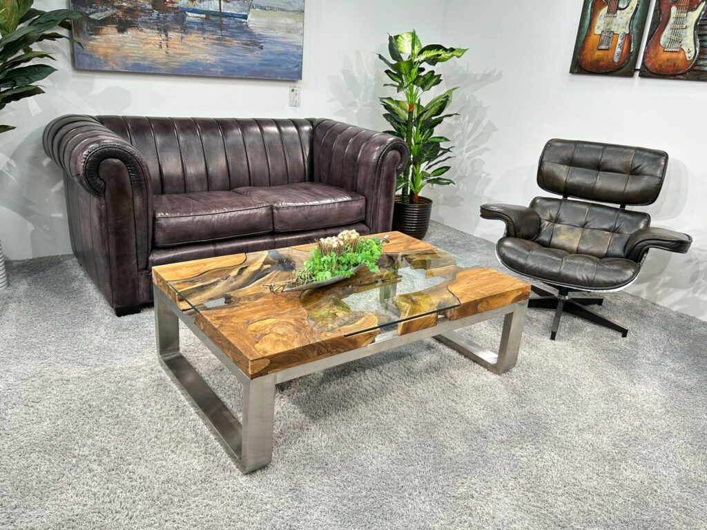 Couchtisch aus Holz Serie ELEMENTS Wohnzimmertisch Massivholz