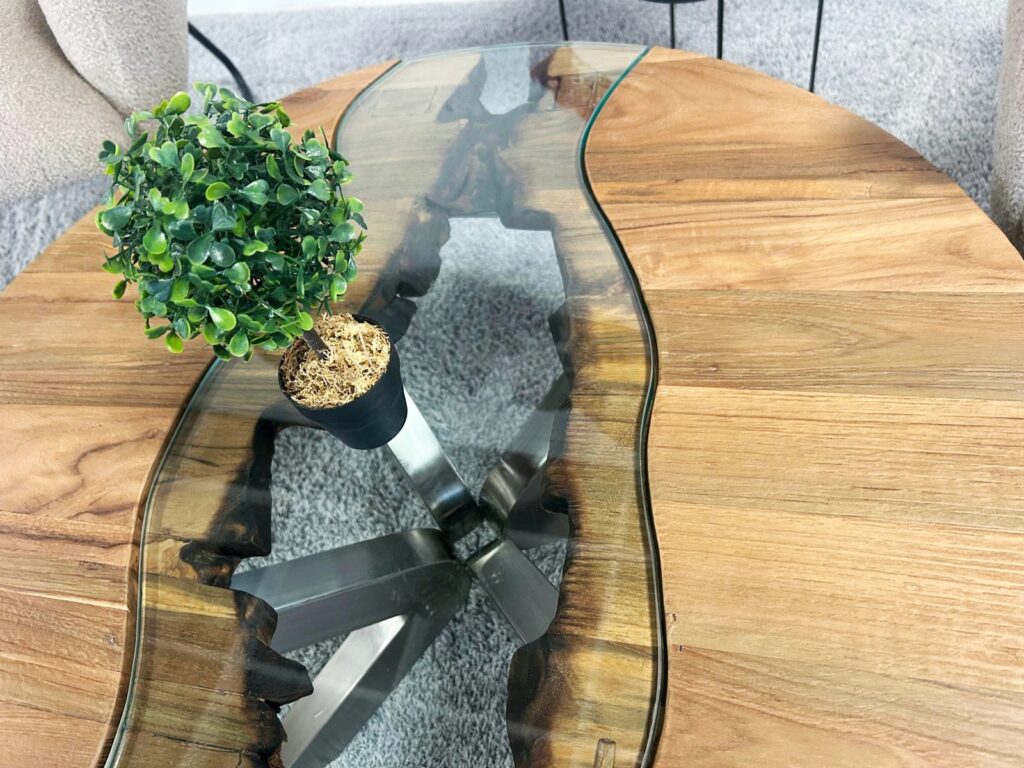 Hochwertige Couchtische aus Holz Designer Couchtisch rund aus Massivholz