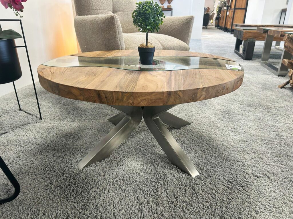 Hochwertige Couchtische aus Holz Exklusiver Couchtisch aus Altholz