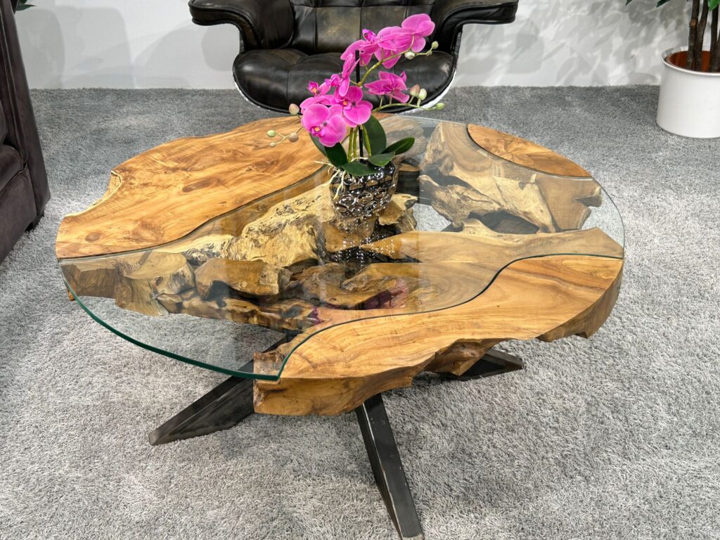 Runder Couchtisch Holz