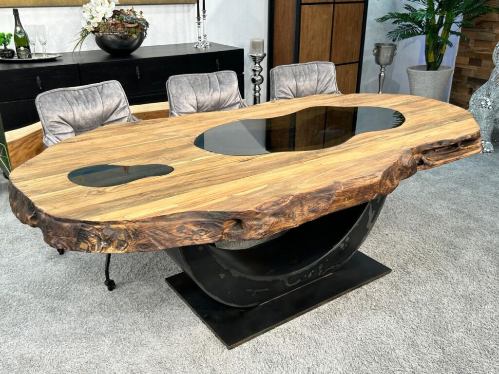 Exklusiver Esszimmertisch oval Fusion