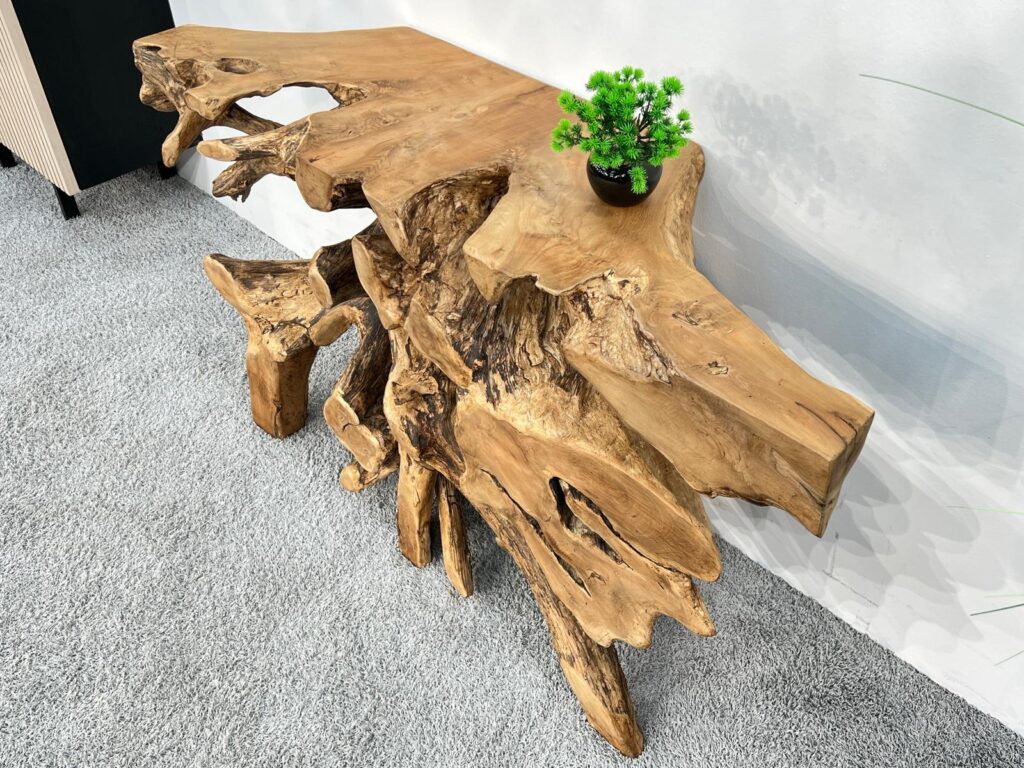 Sideboard aus Wurzelholz "Roots" 150 cm Sideboard Baumwurzel Teakholz