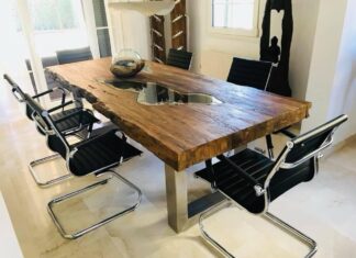 Esszimmeridee: Esstisch DEEP ISLAND 250 cm Esszimmeridee Esstisch Deep Island 250 cm