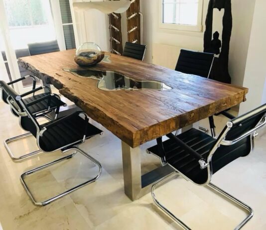 Eetkameridee: Eettafel DEEP ISLAND 250 cm Eetkameridee eettafel Deep Island 250 cm