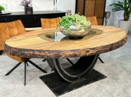 Massive Esszimmerideen :: Ovaler Esszimmertisch SKY ISLAND Esszimmerideen mit dem Esszimmertisch Sky Island