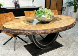 Massive Esszimmerideen :: Ovaler Esszimmertisch SKY ISLAND Esszimmerideen mit dem Esszimmertisch Sky Island