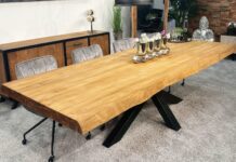 Großer Esstisch ATLANTA Großer Esstisch aus Altholz