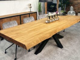 Large dining table ATLANTA Large dining table made of reclaimed wood