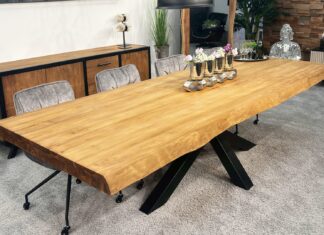 Großer Esstisch ATLANTA Großer Esstisch aus Altholz