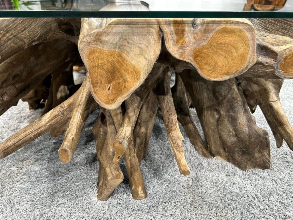 Baumwurzel Tisch Wohnzimmer