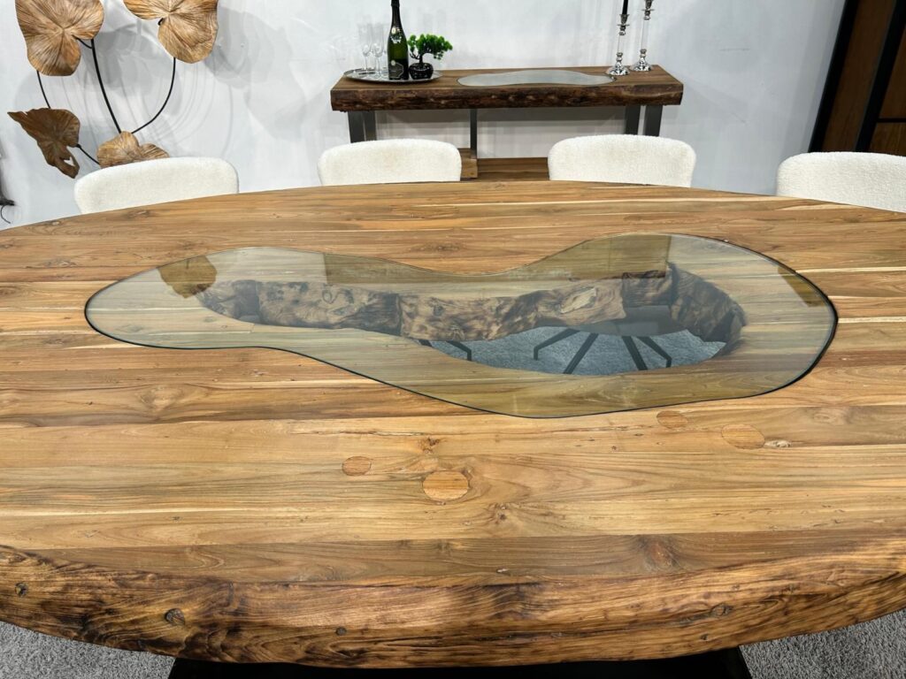 Esstisch oval SKY ISLAND aus Holz Esstisch oval aus Holz