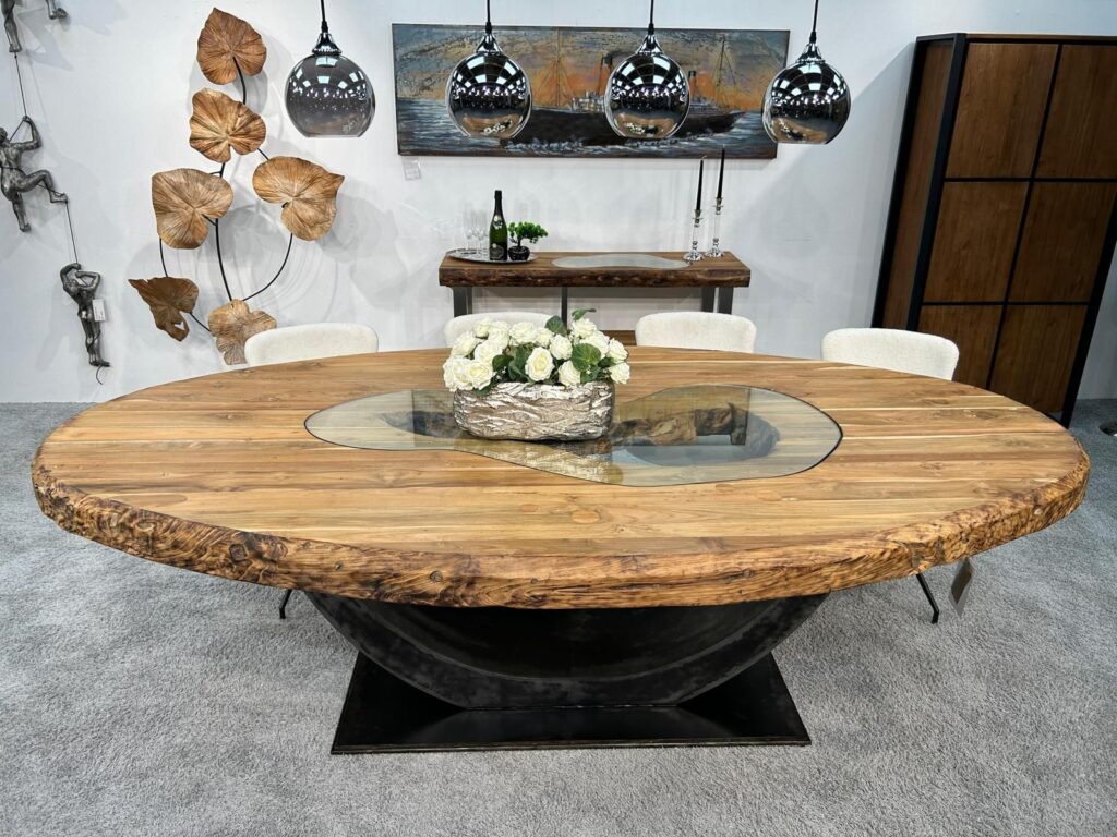Esstisch oval SKY ISLAND aus Holz Esstisch oval aus Holz