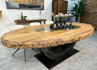 Esstisch oval SKY ISLAND Esstisch oval 280 cm aus Holz