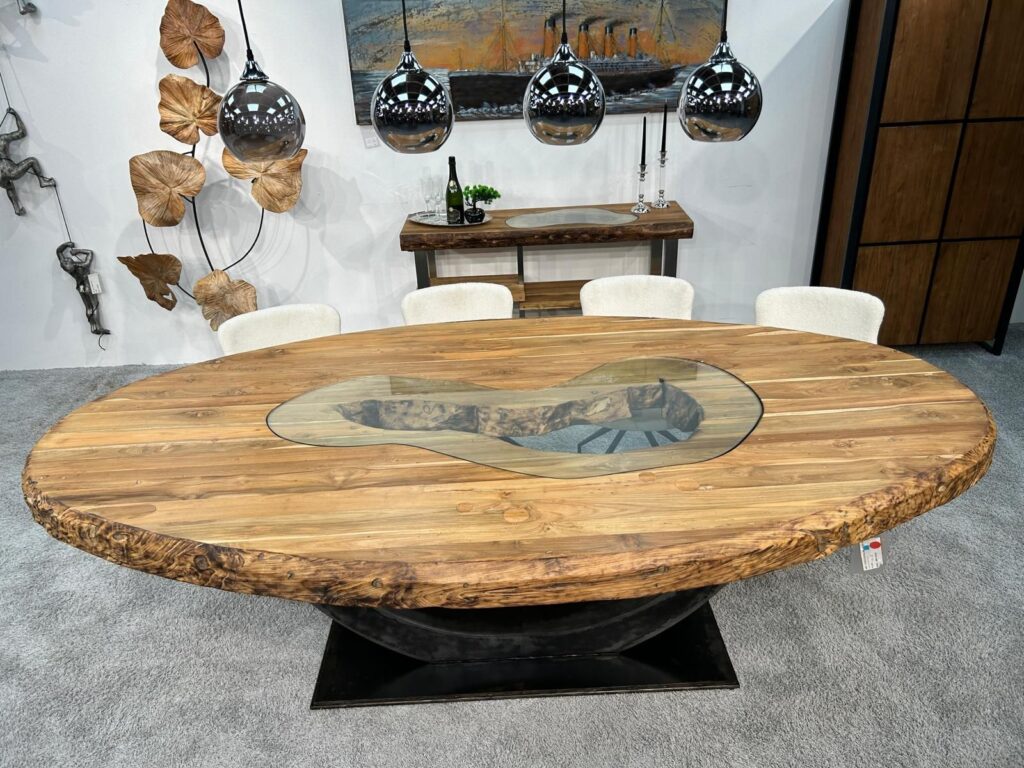 Esstisch oval SKY ISLAND aus Holz Esstisch oval aus Holz