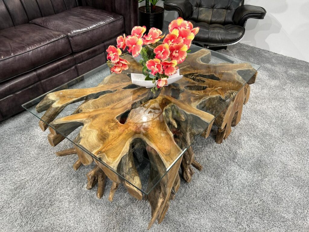 Tisch Wohnzimmer Baumwurzel