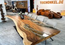 Baumstammtisch LAKESIDE mit Baumkante Baumstammtisch LAKESIDE