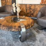 Couchtisch rund CLASH aus Holz