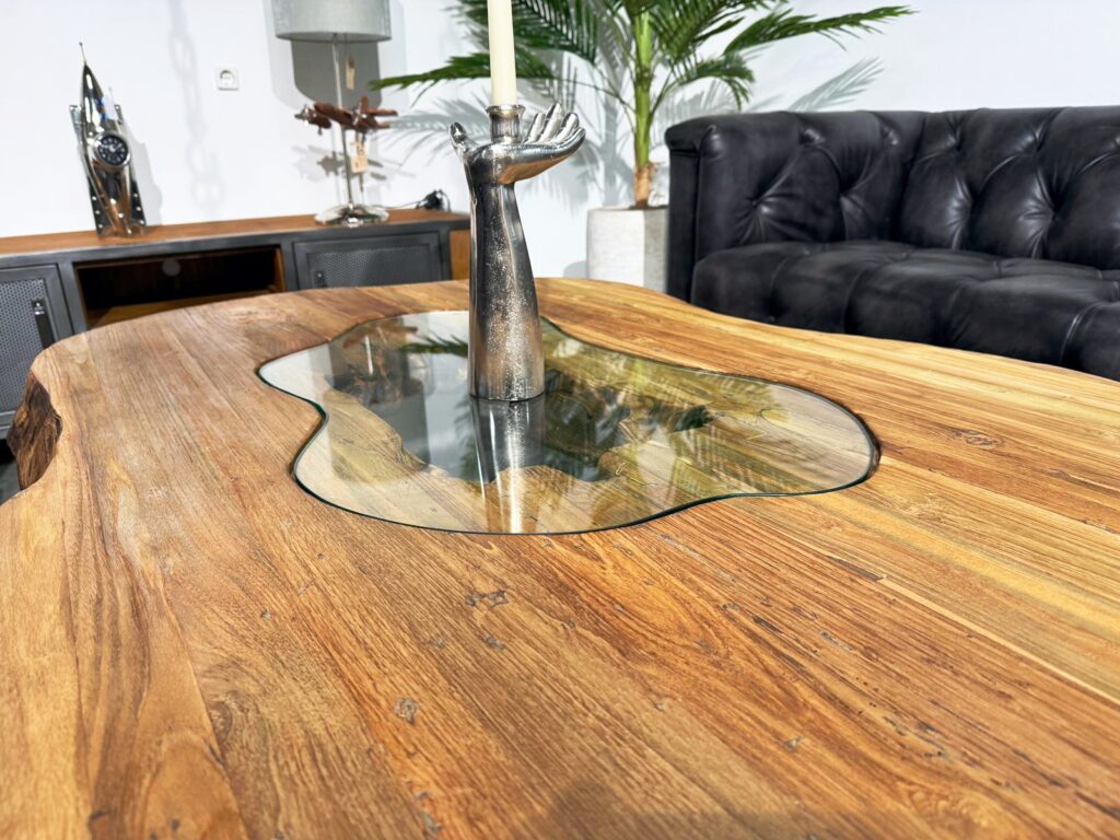 Design Couchtisch FUSION Holzdesign Massivholz-Couchtisch