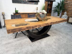 Massivholz Esstisch DEEP ISLAND 250 cm Massivholz Esstisch 250 cm Deep Island