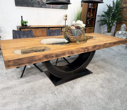 Massivholz Esstisch DEEP ISLAND 250 cm Massivholz Esstisch 250 cm Deep Island