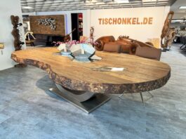 Massivholz Esstisch FUSION 250 cm Massivholz Esstisch