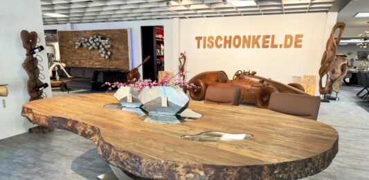 Massivholz Esstisch FUSION 250 cm Massivholz Esstisch