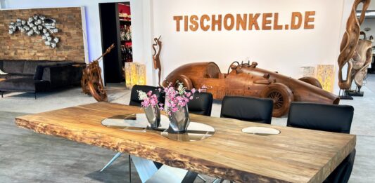 Mesas de comedor redondas de madera Mesa de comedor de diseño de madera