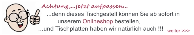 Tischbeine und Tischgestelle für Esstische