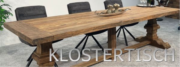 Klostertisch aus recyceltem Holz