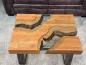 Preview: Couchtisch aus Holz Elements 100-80cm
