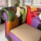 Preview: Couch 3-Sitzer Chesterfield aus buntem Echtleder