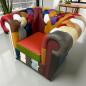 Preview: Sessel 1-Sitzer Chesterfield aus buntem Leder