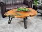 Preview: Sofatisch aus Baumscheiben Lakeside massiv Holz