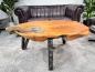 Preview: Sofatisch aus Baumscheiben Lakeside massiv Holz