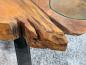 Preview: Sofatisch aus Baumscheiben Lakeside massiv Holz