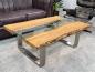 Preview: Echtholz Wohnzimmertisch Old Elements 120 x 80 cm