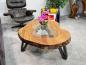 Preview: Vollholz Sofatisch aus massivem Teakholz