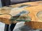 Preview: Baumstamm Couchtisch Lakeside mit Glas 120 cm
