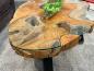Preview: Baumstamm Couchtisch Lakeside mit Glas 120 cm