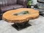 Preview: Beeindruckender Couchtisch Fusion aus Massivholz