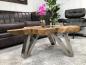 Preview: Baumstamm-Wildkante-Teak-Natur-Couchtisch