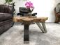 Preview: Baumstamm-Wildkante-Teak-Natur-Couchtisch