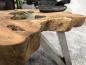 Preview: Baumstamm-Wildkante-Teak-Natur-Couchtisch