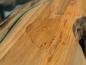 Preview: Design Couchtisch Holz Nierenform Loft Style Metallgestell