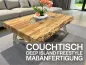 Preview: Maßtisch eckiger Wohnzimmertisch Deep Island Freestyle aus Holz
