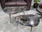 Preview: Couchtisch-Set  "Stone Age" aus versteinertem Holz