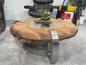 Preview: Couchtisch rund Clash aus Holz mit Edelstahl